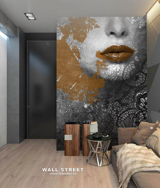 Фотообои в интерьере артикул podLOFT 3, ПОДЛОФТ / PODLOFT, Wall street