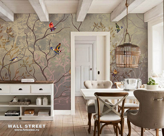 Фотообои в интерьере артикул Arbre 5, ДЕРЕВО / ARBRE, Wall street