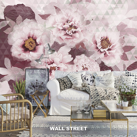 Фотообои в интерьере артикул Florescence 6, РАСЦВЕТ / FLORESCENCE, Wall street Фотообои в интерьере артикул Florescence 6, РАСЦВЕТ / FLORESCENCE, Wall street