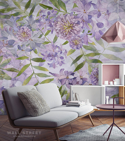 Фотообои в интерьере артикул Floreale 24, FLOREALE, Wall street Фотообои в интерьере артикул Floreale 24, FLOREALE, Wall street