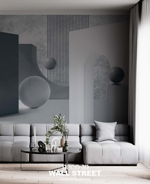 Фотообои в интерьере артикул Deco-3d: 12, DECO 3D, Wall street Фотообои в интерьере артикул Deco-3d: 12, DECO 3D, Wall street