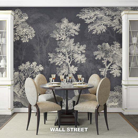 Фотообои в интерьере артикул Estampe 3, ЭСТАМП / ESTAMPE, Wall street