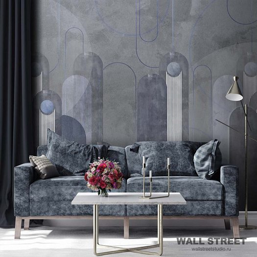 Фотообои в интерьере артикул Deco 14, АРТ-ДЕКО / DECO, Wall street
