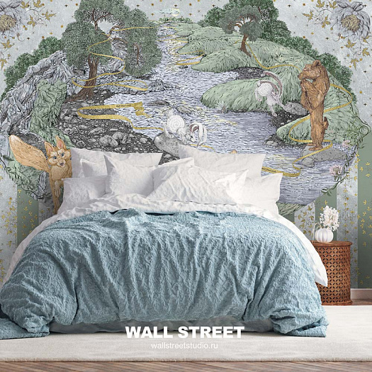Фотообои в интерьере артикул Trulala 3, ТРУЛАЛА / TRULALA, Wall street
