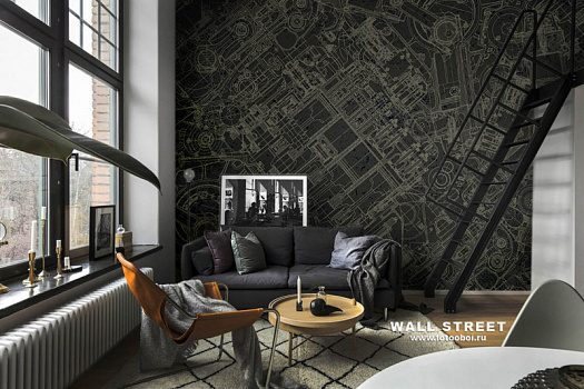 Фотообои в интерьере артикул Induction 5, ИНДУКЦИЯ / INDUCTION, Wall street Фотообои в интерьере артикул Induction 5, ИНДУКЦИЯ / INDUCTION, Wall street