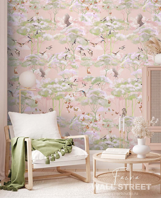 Фотообои в интерьере артикул Fauna 24, FAUNA, Wall street